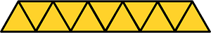 Yellow-Amber Triangles Fraction 11:11