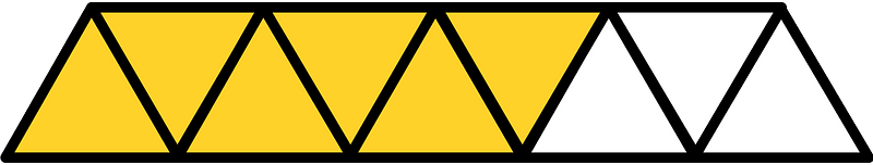 Yellow-Amber Triangles Fraction 6:9