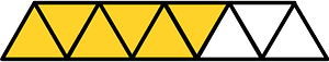 Yellow-Amber Triangles Fraction 6:9