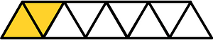 Yellow-Amber Triangles Fraction 2:9