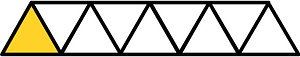 Yellow-Amber Triangles Fraction 1:9