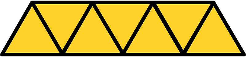 Yellow-Amber Triangles Fraction 7:7