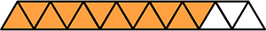 Orange Triangles Fraction 12:15
