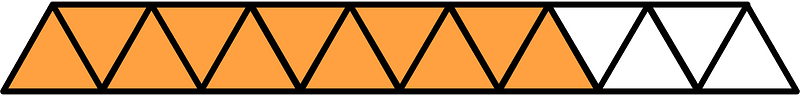 Orange Triangles Fraction 11:15