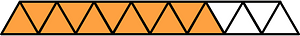 Orange Triangles Fraction 11:15