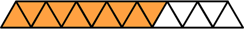 Orange Triangles Fraction 10:15
