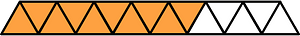 Orange Triangles Fraction 10:15