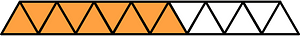 Orange Triangles Fraction 9:15