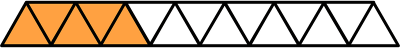 Orange Triangles Fraction 5:15