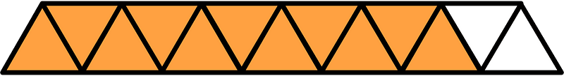 Orange Triangles Fraction 11:13