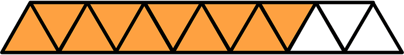 Orange Triangles Fraction 10:13