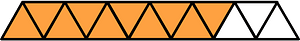 Orange Triangles Fraction 10:13