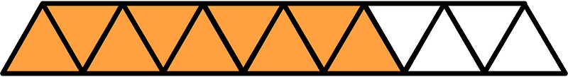 Orange Triangles Fraction 9:13