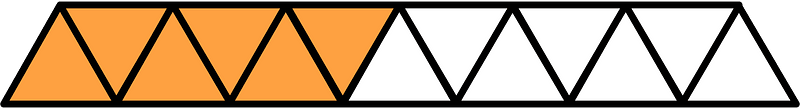 Orange Triangles Fraction 6:13
