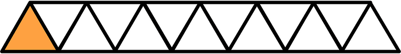Orange Triangles Fraction 1:13