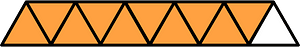 Orange Triangles Fraction 10:11