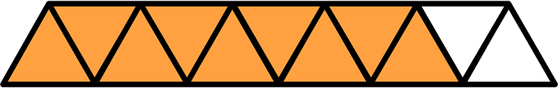 Orange Triangles Fraction 9:11