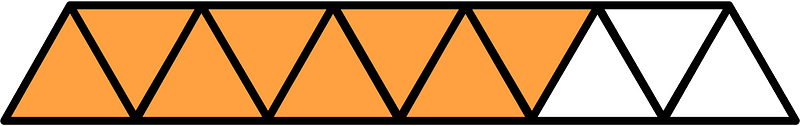 Orange Triangles Fraction 8:11