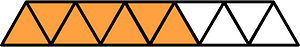 Orange Triangles Fraction 7:11