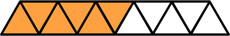Orange Triangles Fraction 6:11