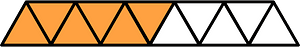 Orange Triangles Fraction 6:11