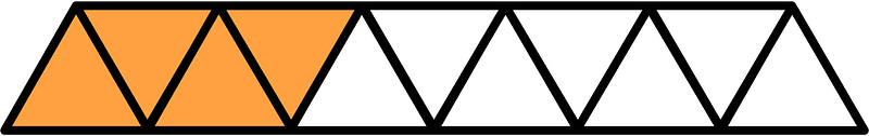 Orange Triangles Fraction 4:11