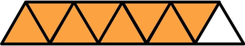 Orange Triangles Fraction 8:9