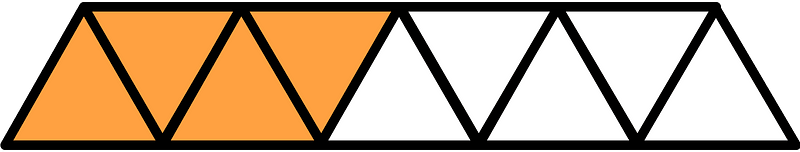 Orange Triangles Fraction 4:9