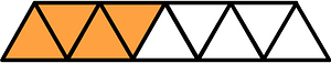 Orange Triangles Fraction 4:9