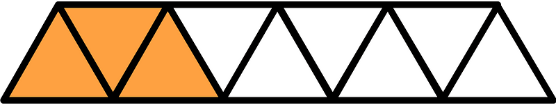 Orange Triangles Fraction 3:9