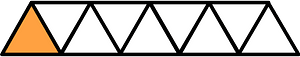 Orange Triangles Fraction 1:9