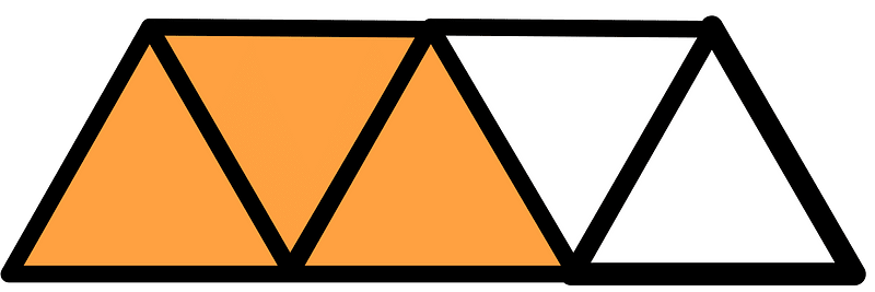 Orange Triangles Fraction 3:5