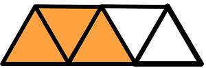 Orange Triangles Fraction 3:5