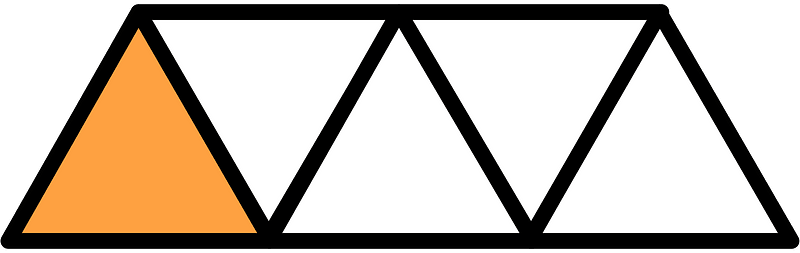 Orange Triangles Fraction 1:5