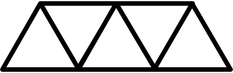Blank Triangles Fraction 0:5