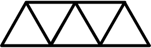Blank Triangles Fraction 0:5
