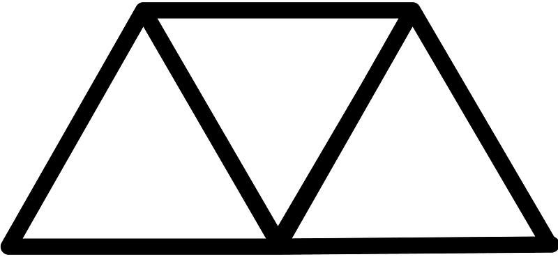 Blank Triangles Fraction 0:3