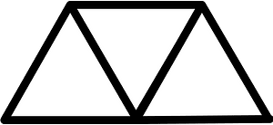 Blank Triangles Fraction 0:3