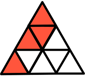 Vermilion Triangle Fraction 4:9