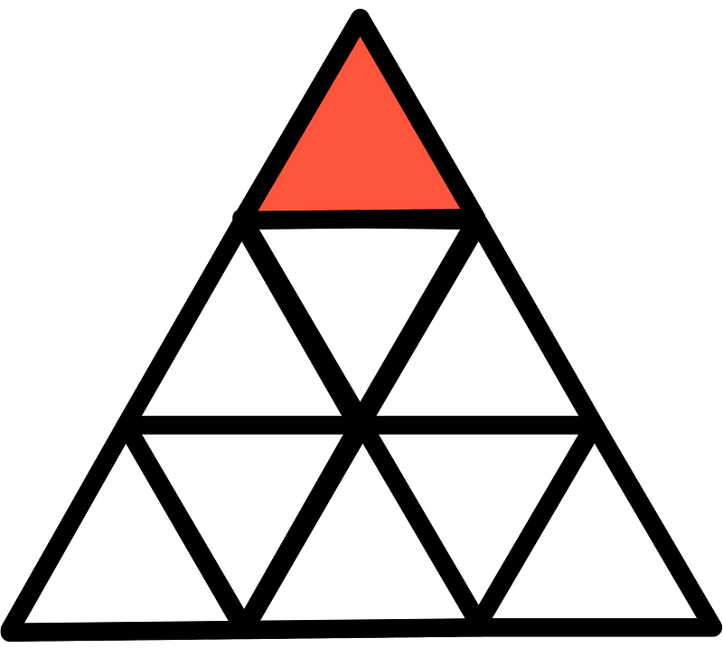 Vermilion Triangle Fraction 1:9