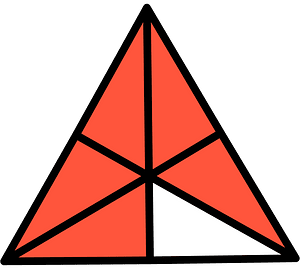 Vermilion Triangle Fraction 5:6