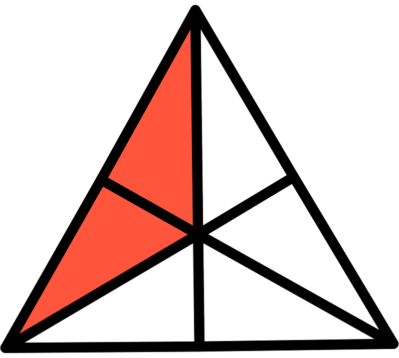 Vermilion Triangle Fraction 2:6
