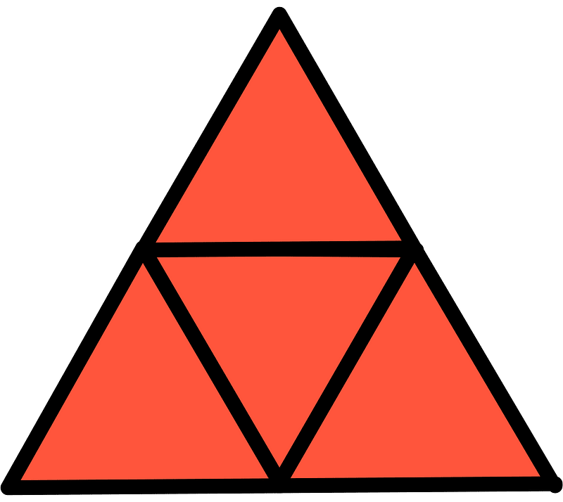 Vermilion Triangle Fraction 4:4