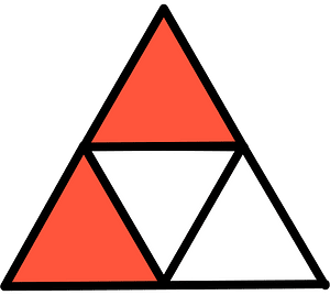 Vermilion Triangle Fraction 2:4