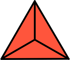 Vermilion Triangle Fraction 3:3