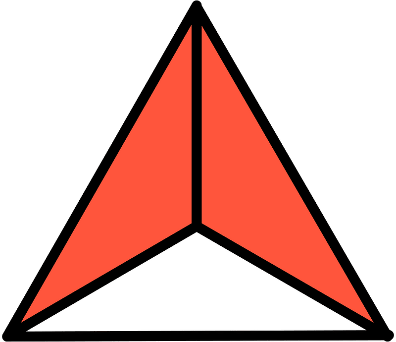 Vermilion Triangle Fraction 2:3
