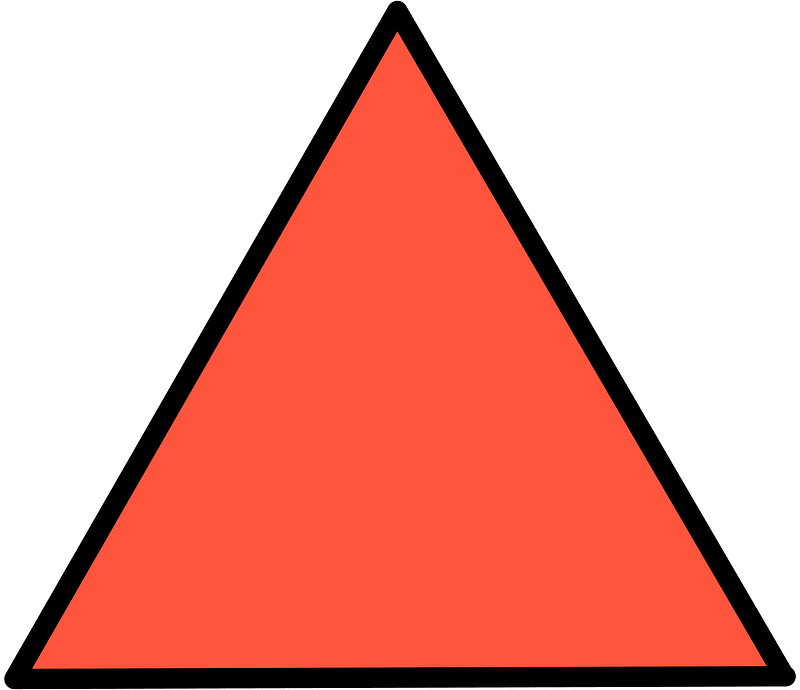 Vermilion Triangle Fraction 1:1