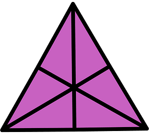 Magenta Triangle Fraction 6:6