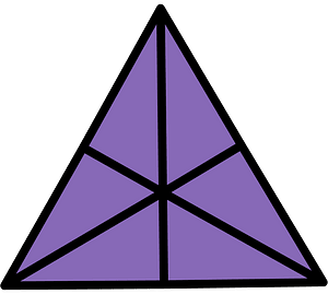 Violet Triangle Fraction 6:6