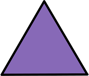 Violet Triangle Fraction 1:1